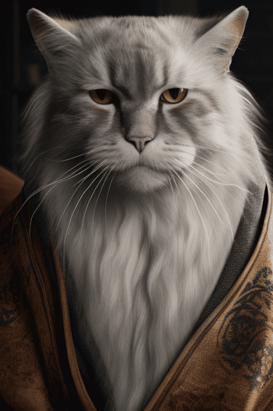 Albus Dumbledore as a cat