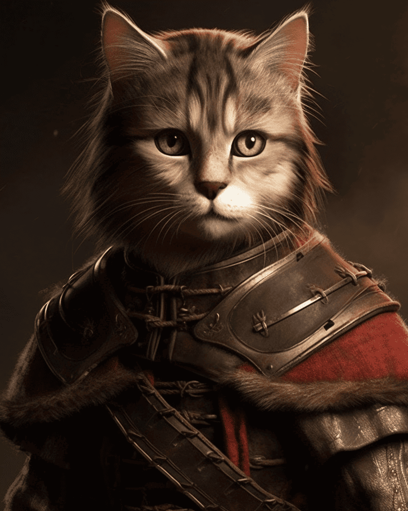 Arya Stark as a cat