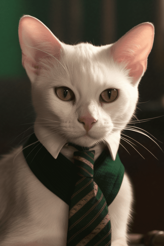 Draco Malfoy as cat