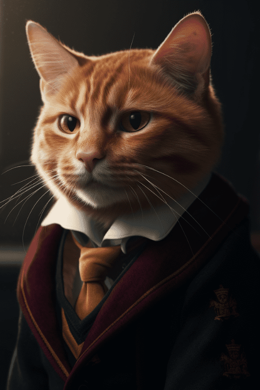 Ron Weasley as cat