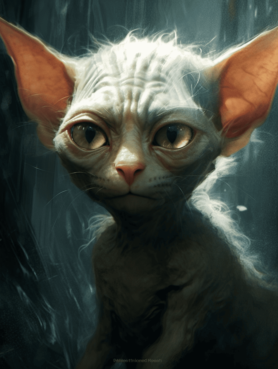Gollum as cat